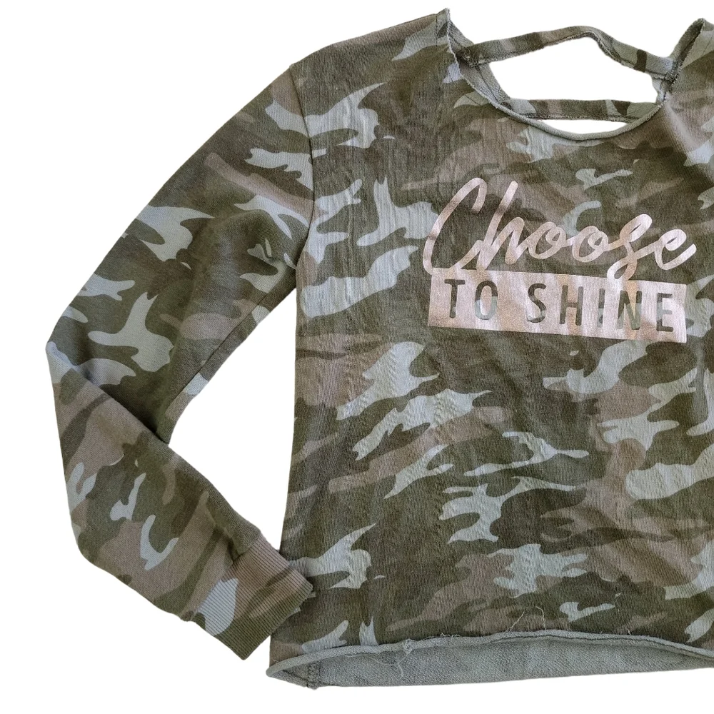 Girls Justice Camouflage shirt size 7